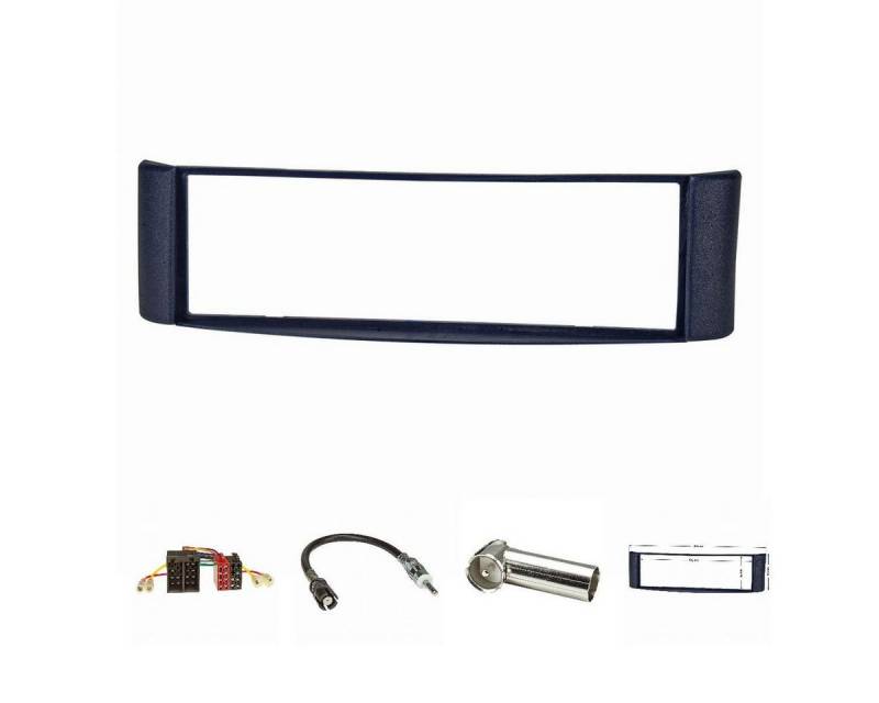 tomzz Audio Radioblende Set passt für Smart fortwo (450) Bj.1998-2007 blau mit Rad Autoradio von tomzz Audio