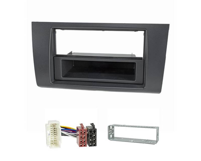 tomzz Audio Radioblende Set passt für Suzuki Swift MZ/EZ Bj.2005-2010 anthrazit / Autoradio von tomzz Audio