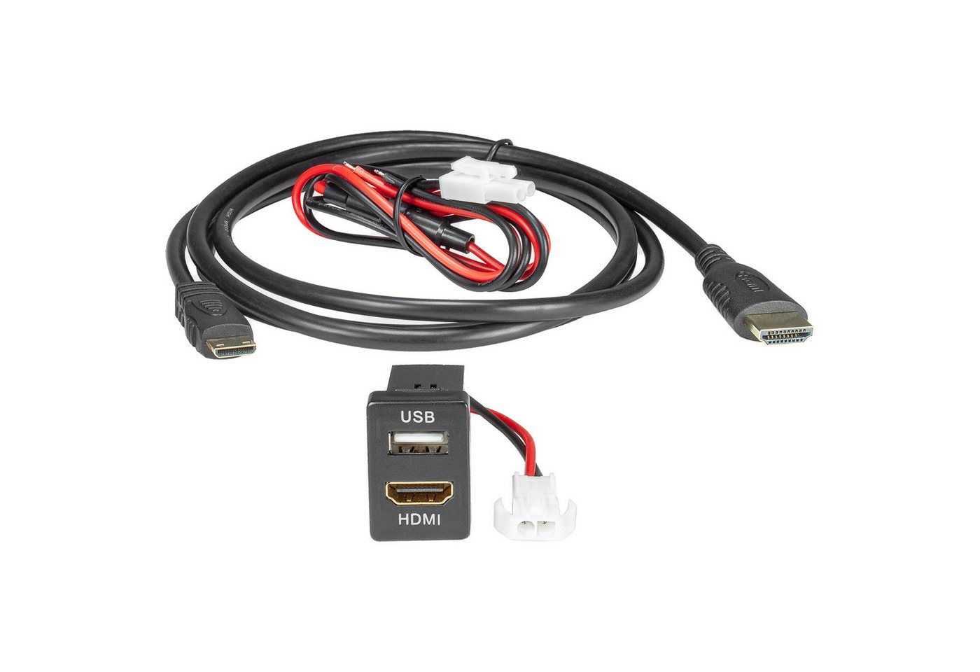 tomzz Audio USB+HDMI Replacement Adapter kompatibel mit älteren Toyota Fahrzeugen KFZ Adapter von tomzz Audio