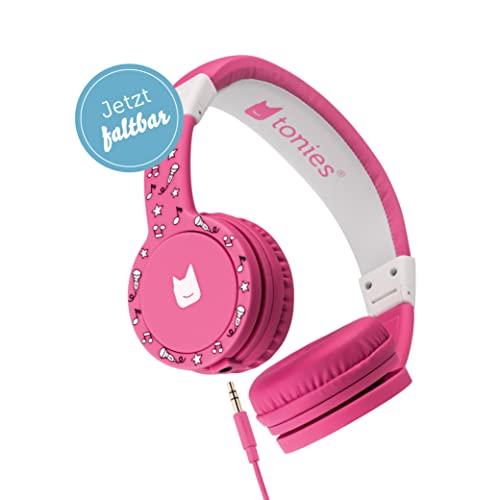tonies-Lauscher – verstellbare & Faltbare Kinder Kopfhörer mit Lautstärkebegrenzung, Over Ear Kopfhörer mit Kabel und gepolsterten Kopfbügeln, Pink von tonies
