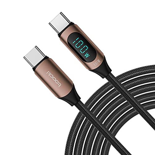 toocki 100W USB C auf USB C Kabel, 1M 5A Schnellladekabel Ladekabel PD QC5.0 with LED Display,Kompatibel toocki 100W USB C auf USB C Kabel, 1M 5A Schnellladekabel Ladekabel PD QC5.0 with LED Display,Kompatibel von toocki