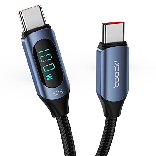toocki 100W USB C auf USB C Kabel, 1M 5A Schnellladekabel Ladekabel PD QC5.0 with LED Display,Kompatibel mit iPhone 15/15 Pro/15 Pro Max MacBook Pro Air iPad Pro Air Galaxy S24 S23 Pixel Switch toocki 100W USB C auf USB C Kabel, 1M 5A Schnellladekabel Ladekabel PD QC5.0 with LED Display,Kompatibel mit iPhone 15/15 Pro/15 Pro Max MacBook Pro Air iPad Pro Air Galaxy S24 S23 Pixel Switch von toocki