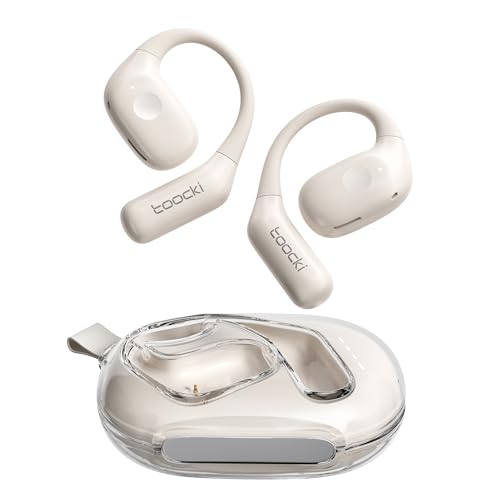 toocki Bluetooth Kopfhörer Sport, AeroFit Open Ear Kabellos Kopfhörer Bluetooth 5.3 mit Ohrhaken, Ausgeglichener Sound, bequemes Design,Wasserschutz, 50 Stunde Spielzeit, Laufen, Yoga, Reiten toocki Bluetooth Kopfhörer Sport, AeroFit Open Ear Kabellos Kopfhörer Bluetooth 5.3 mit Ohrhaken, Ausgeglichener Sound, bequemes Design,Wasserschutz, 50 Stunde Spielzeit, Laufen, Yoga, Reiten von toocki