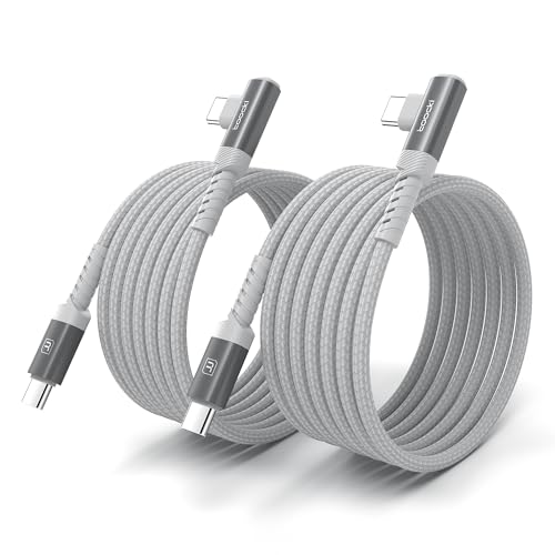 toocki USB C Kabel 60W [2 Stück] [2M+2M] USB C auf USB C PD 3.0 Schnellladekabel USB C, Nylon Ladekabel USB C für iPhone 16 Pro max Samsung Galaxy S24 S23 S22 Note 20 iPad Pro Air mini Macbook Pixel von toocki