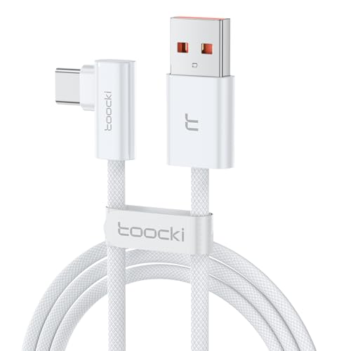 toocki USB C Kabel 6A 1.5M USBC Schnellladekabel, rechtwinkliges Nylon Ladekabel USB-C für Samsung Galaxy, Huawei Mate 60 Pro/Pro+ / Mate 50, Honor 70 Pro/Pro+ / 70/60, Xiaomi 14/14 Pro toocki USB C Kabel 6A 1.5M USBC Schnellladekabel, rechtwinkliges Nylon Ladekabel USB-C für Samsung Galaxy, Huawei Mate 60 Pro/Pro+ / Mate 50, Honor 70 Pro/Pro+ / 70/60, Xiaomi 14/14 Pro von toocki