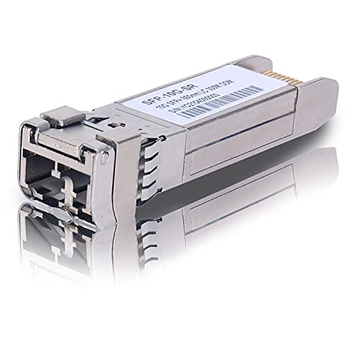 1PCS 10G SFP 10G-Base-SR 850nm MMF, SFP+ Transceiver bis zu 550 Meter, für Cisco GLC-SX-MMD/GLC-SX-MM/SFP-GE-S, Meraki MA-SFP-1GB-SX, Fortinet, Ubiquiti UF-MM-1G, Mikrotik S-85DLC05D und mehr von toolco