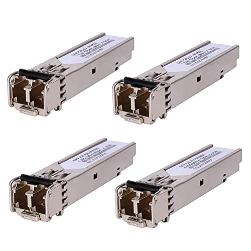 4 Stück 1,25G 850nm Multimode SFP LC Transceiver Glasfasermodul 550 Meter 1000Base-SX LC MMF für Cisco GLC-SX-MMD/SX-MM/SFP-GE-S,Fortinet,Ubiquiti UniFi UF-MM-1G,S- Meraki MA-SFP-1GB-SX von toolco