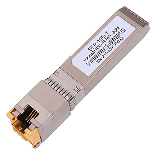 Hochgeschwindigkeits-10GBase-T SFP+ Kupfer RJ45 Modul - Bis zu 30m mit CAT.6a/7, Transceiver-Kompatibilität für Cisco SFP-10G-T-S, Ubiquiti, Netgear, TP-Link, Mikrotik, Unifi und mehr von toolco