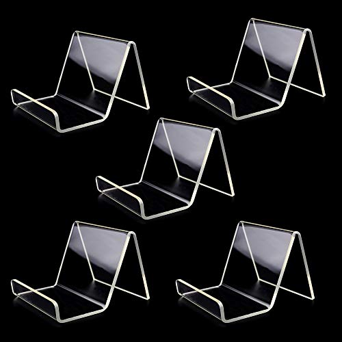 1/2/5x Acryl Buchstütze Transparent Acryl Ständer, Buchständer Warenstütze Warenträger Display Tischaufsteller Acrylaufsteller Prospektständer von tooloflife