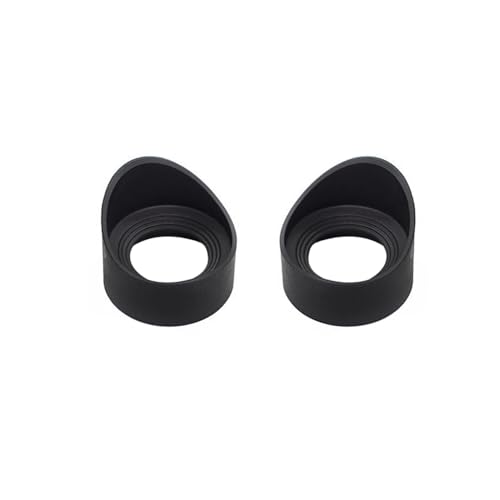 2 Stück schwarze Gummi-Okularabdeckungen Mikroskop-Okularkappen Okularschutz für Klassenzimmer, Labore, Zellbeobachtungen(Schräger Winkel 42-46 mm/1,65-1,81 Zoll) von tooloflife