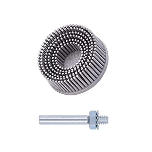 50 mm Borstenscheibe, Schleifbürste, Polierscheibe, Schleifscheibe mit 1/4-Zoll-Schaft für Grat, Rostentfernung, Körnung 120, 1 Stück von tooloflife