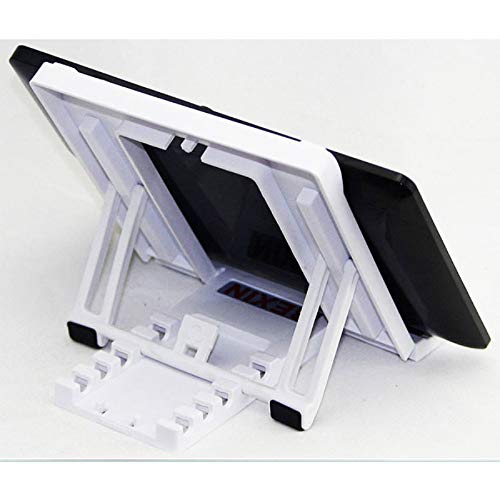 tooloflife Mini Portable Ständer 5 Gänge Können Eingestellt Werden,Tablet Ständer Verstellbare für die meisten Telefone und Tablets Schwarz/Weiß von tooloflife