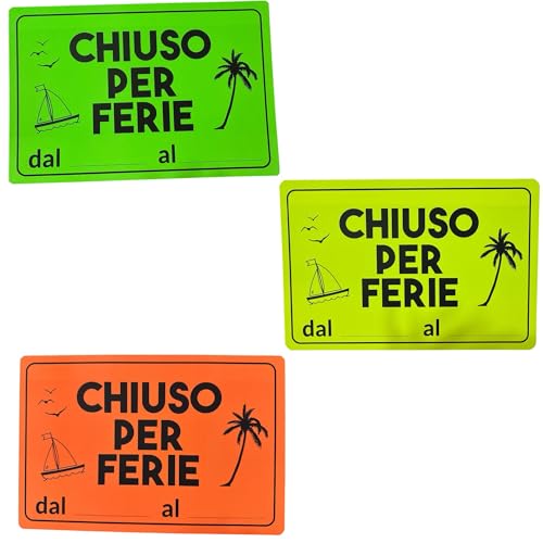 Geschlossenes Urlaubsschild mit Aufkleber, 20 x 30 cm, sehr strapazierfähig, aus wasserdichtem Vinyl, zufällige Farben, Art. 7882968 Geschlossenes Urlaubsschild mit Aufkleber, 20 x 30 cm, sehr strapazierfähig, aus wasserdichtem Vinyl, zufällige Farben, Art. 7882968 von topolenashop