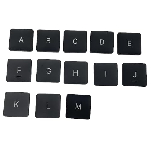 Topparts Tastatur-Tastenkappen für A1706 A1707 A1708 A1534 (2017) 26 Buchstaben Tastenkappen von A bis N Tastenkappe (B Tastenkappe) von topparts