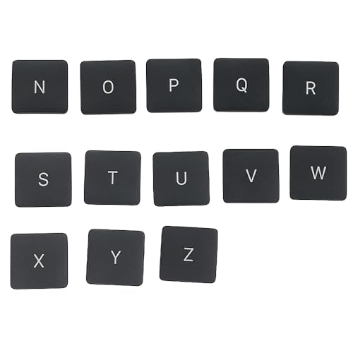 Topparts Tastatur-Tastenkappen für A1706 A1707 A1708 A1534 (2017) 26 Buchstaben Tastenkappen von N bis Z Key Cap (O Key Cap) von topparts