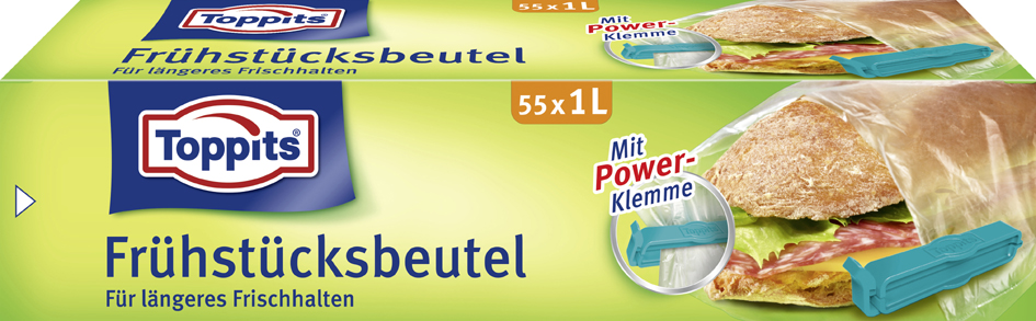 TOPPITS Frühstücksbeutel, 55 x 1 Liter TOPPITS Frühstücksbeutel, 55 x 1 Liter von toppits