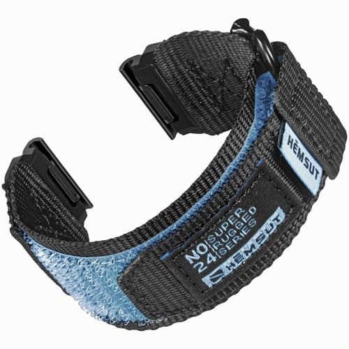 22mm Nylon Armband Kompatibel mit Garmin Fēnix 8 Solar/8 AMOLED 47 mm/Fēnix 7/Fēnix 6/Fēnix 5/Forerunner 965/Instinct/MARQ Klettverschluss Ultraleicht & Atmungsaktiv Robustes Ersatzband für Männer von torbollo