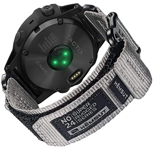 Nylon Uhrenarmband Kompatibel mit Garmin, Sportarmband für fēnix/Forerunner/Approach/MARQ/quatix/D2 Serie Robustes Ersatzband für Männer von torbollo