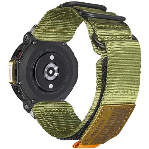 Torbollo Uhrenarmbänder kompatibel mit Amazfit T-Rex/T-Rex 2/T-Rex Pro/T-Rex Ultra, Robustes Sportarmband mit gewebtem Loop-Design von torbollo