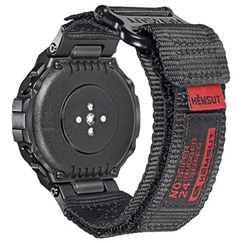 torbollo Armband kompatibel mit Amazfit T-Rex/T-Rex 2/T-Rex Pro/T-Rex Ultra, robustes Nylon Uhrenarmband mit Klettverschluss Ersatzarmband gewebtes Loop-Design Sportarmband mit 2 Schraubendreher von torbollo