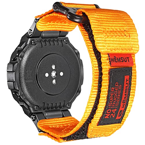torbollo Armband kompatibel mit Amazfit T-Rex/T-Rex 2/T-Rex Pro/T-Rex Ultra, robustes Nylon Uhrenarmband mit Klettverschluss Ersatzarmband gewebtes Loop-Design Sportarmband mit 2 Schraubendreher von torbollo