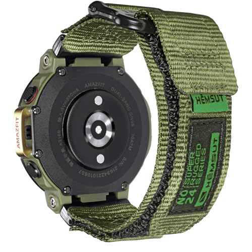 torbollo Armband kompatibel mit Amazfit T-Rex/T-Rex 2/T-Rex Pro/T-Rex Ultra, robustes Nylon Uhrenarmband mit Klettverschluss Ersatzarmband gewebtes Loop-Design Sportarmband mit 2 Schraubendreher von torbollo