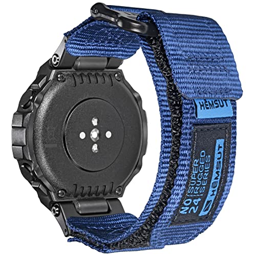 torbollo Armband kompatibel mit Amazfit T-Rex/T-Rex 2/T-Rex Pro/T-Rex Ultra, robustes Nylon Uhrenarmband mit Klettverschluss Ersatzarmband gewebtes Loop-Design Sportarmband mit 2 Schraubendreher von torbollo