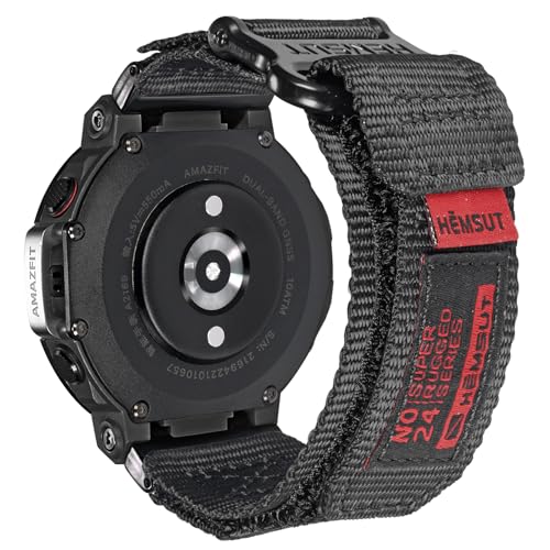 torbollo Armband kompatibel mit Amazfit T-Rex/T-Rex 2/T-Rex Pro/T-Rex Ultra, robustes Nylon Uhrenarmband mit Klettverschluss Ersatzarmband gewebtes Loop-Design Sportarmband mit 2 Schraubendreher von torbollo