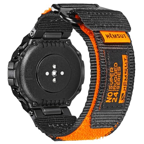 torbollo Armband kompatibel mit Amazfit T-Rex/T-Rex 2/T-Rex Pro/T-Rex Ultra, robustes Nylon Uhrenarmband mit Klettverschluss Ersatzarmband gewebtes Loop-Design Sportarmband mit 2 Schraubendreher von torbollo