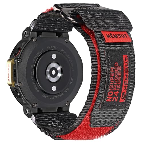torbollo Armband kompatibel mit Amazfit T-Rex/T-Rex 2/T-Rex Pro/T-Rex Ultra, robustes Nylon Uhrenarmband mit Klettverschluss Ersatzarmband gewebtes Loop-Design Sportarmband mit 2 Schraubendreher von torbollo