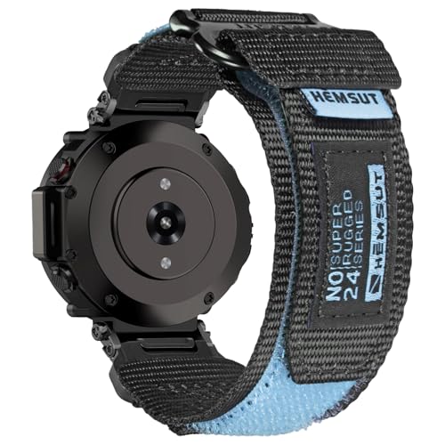 torbollo Armband kompatibel mit Amazfit T-Rex/T-Rex 2/T-Rex Pro/T-Rex Ultra, robustes Nylon Uhrenarmband mit Klettverschluss Ersatzarmband gewebtes Loop-Design Sportarmband mit 2 Schraubendreher von torbollo