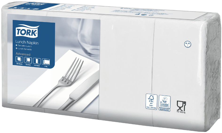 TORK Bistro-Servietten SOFT, 328 x 325 mm, 2-lagig, weiß TORK Bistro-Servietten SOFT, 328 x 325 mm, 2-lagig, weiß von tork