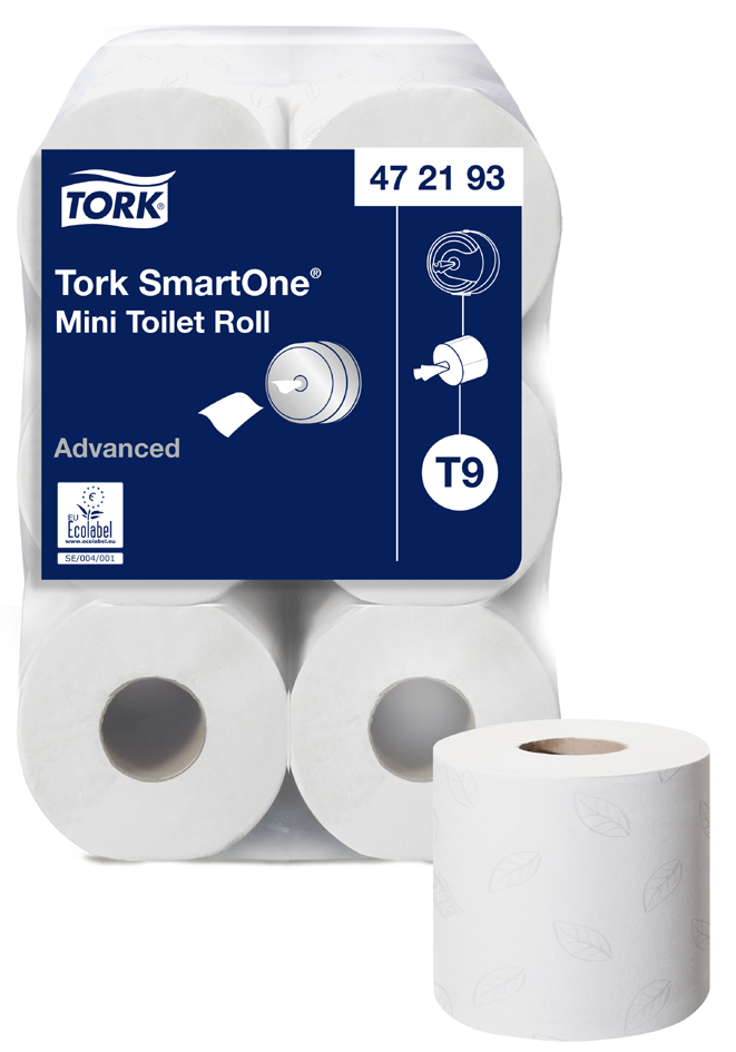 TORK Großrollen-Toilettenpapier SmartOne Mini, weiß, 111,6 m von tork