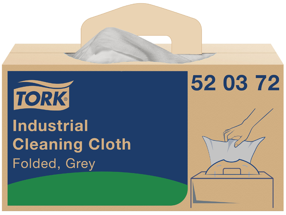 TORK Industrie-Reinigungstücher, 415 x 355 mm, grau TORK Industrie-Reinigungstücher, 415 x 355 mm, grau von tork