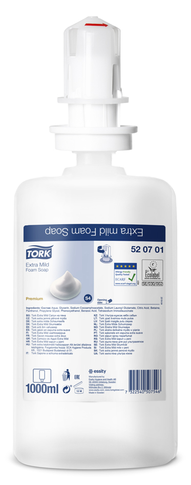 TORK Schaumseife, extra mild, 1.000 ml von tork