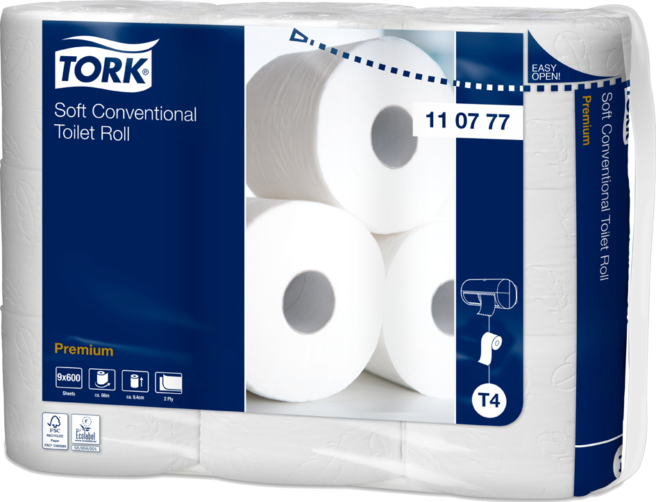 TORK Toilettenpapier, 2-lagig, weiß TORK Toilettenpapier, 2-lagig, weiß von tork