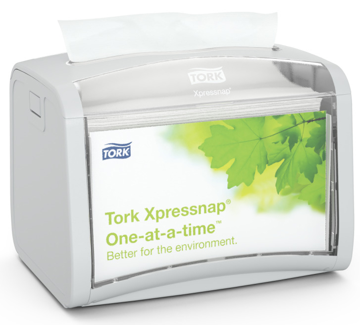 TORK Xpressnap Servietten-Tischspender, weiß von tork