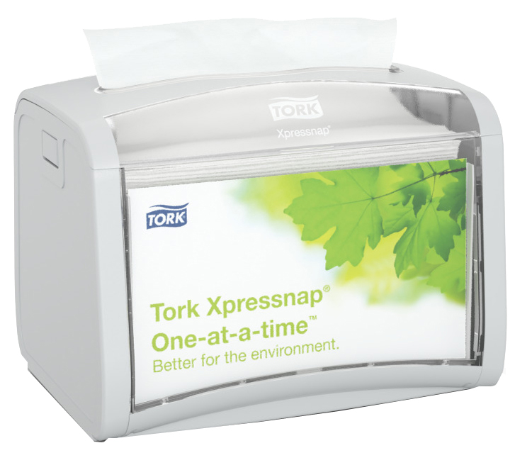 TORK Xpressnap Servietten-Tischspender, weiß von tork