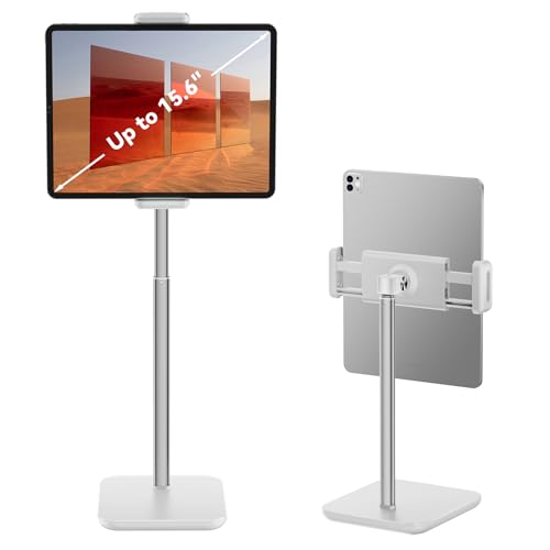 tounee Tablet Ständer, Tablet Halterung Verstellbare-Einstellbare Lang Arm Ständer von 11,6-19,2 Zoll für iPad Pro 9.7, 10.5, 12.9, Air Mini 2 3 4, iPhone, und Tablet mit 4.7"-15.8"- Weiß tounee Tablet Ständer, Tablet Halterung Verstellbare-Einstellbare Lang Arm Ständer von 11,6-19,2 Zoll für iPad Pro 9.7, 10.5, 12.9, Air Mini 2 3 4, iPhone, und Tablet mit 4.7"-15.8"- Weiß von tounee