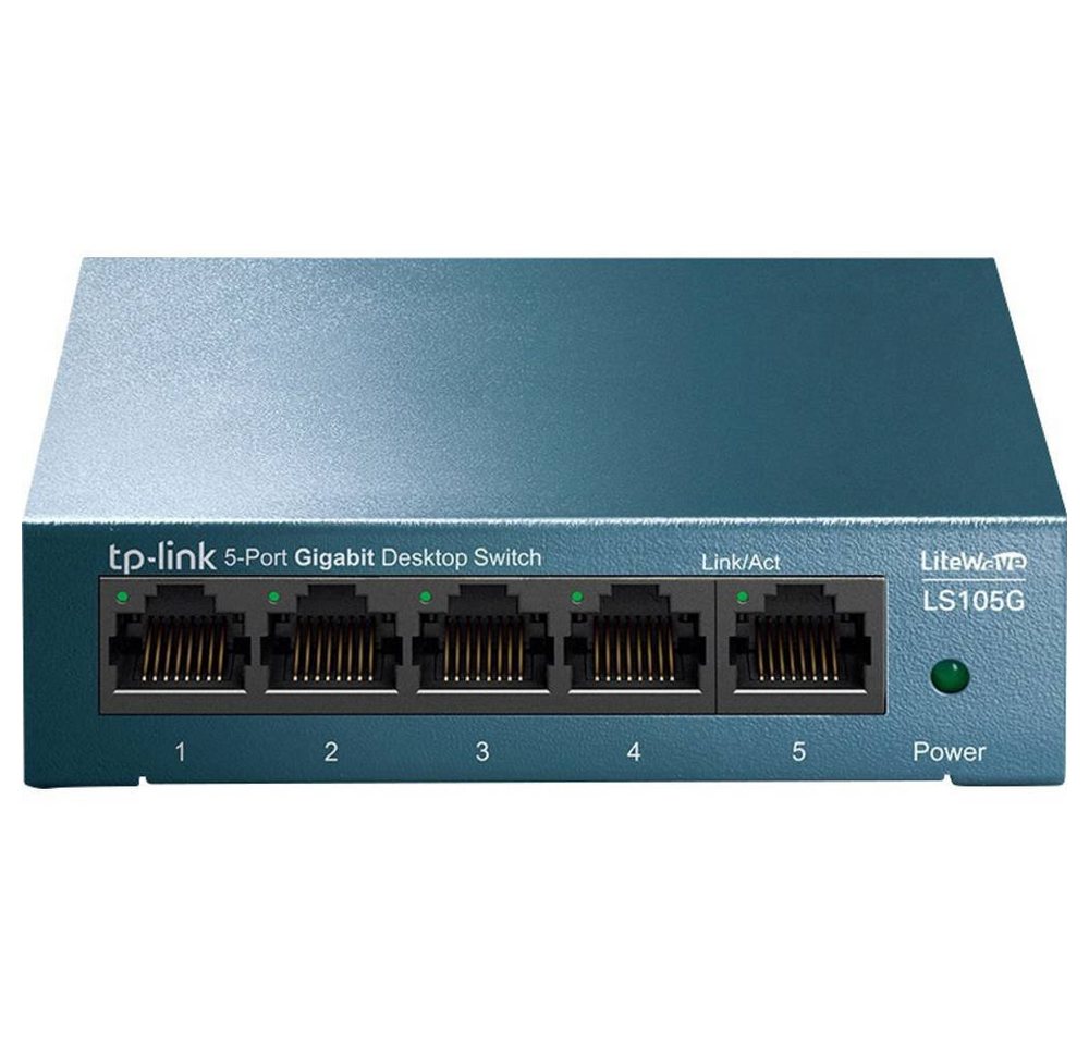 tp-link 5-Port Desktop Switch (10/100/1000Mbit/s Netzwerk-Switch von tp-link