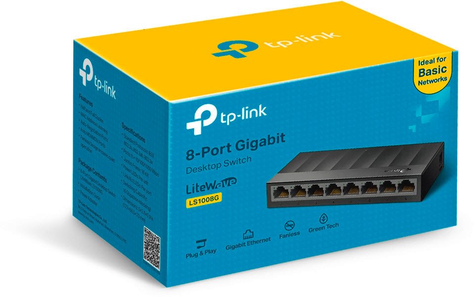 tp-link LS1008G LiteWave 8-Port Gigabit Desktop Switch Netzwerk-Switch tp-link LS1008G LiteWave 8-Port Gigabit Desktop Switch Netzwerk-Switch von tp-link