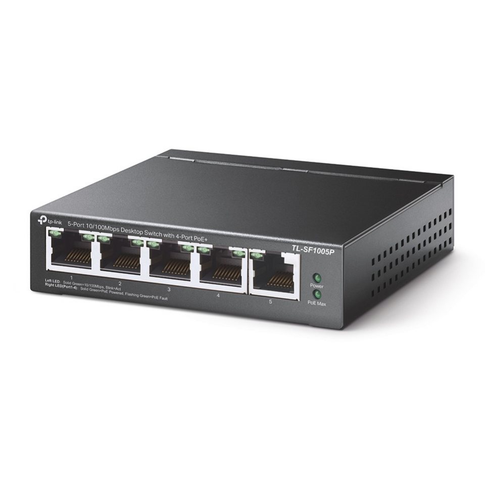 tp-link TL-SF1005P 5-Port 10/100 Desktop Switch 4x PoE Netzwerk-Switch tp-link TL-SF1005P 5-Port 10/100 Desktop Switch 4x PoE Netzwerk-Switch von tp-link
