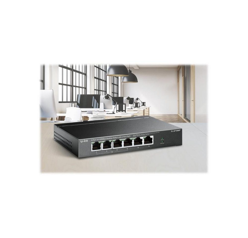 tp-link TL-SF1006P 6-Port Fast Ethernet WLAN-Router von tp-link