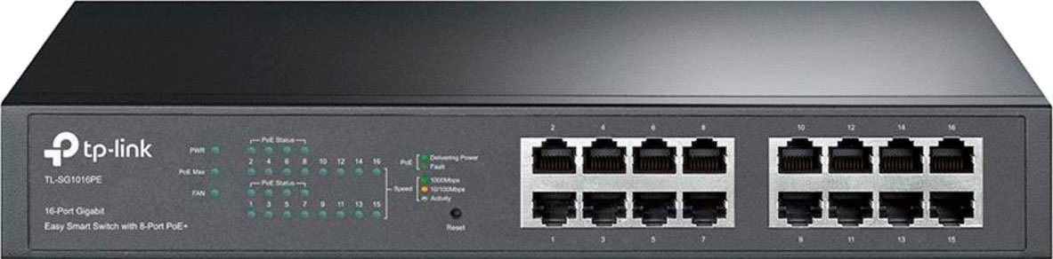 tp-link TL-SG1016PE 16-Port Gigabit Desktop POE Netzwerk-Switch tp-link TL-SG1016PE 16-Port Gigabit Desktop POE Netzwerk-Switch von tp-link