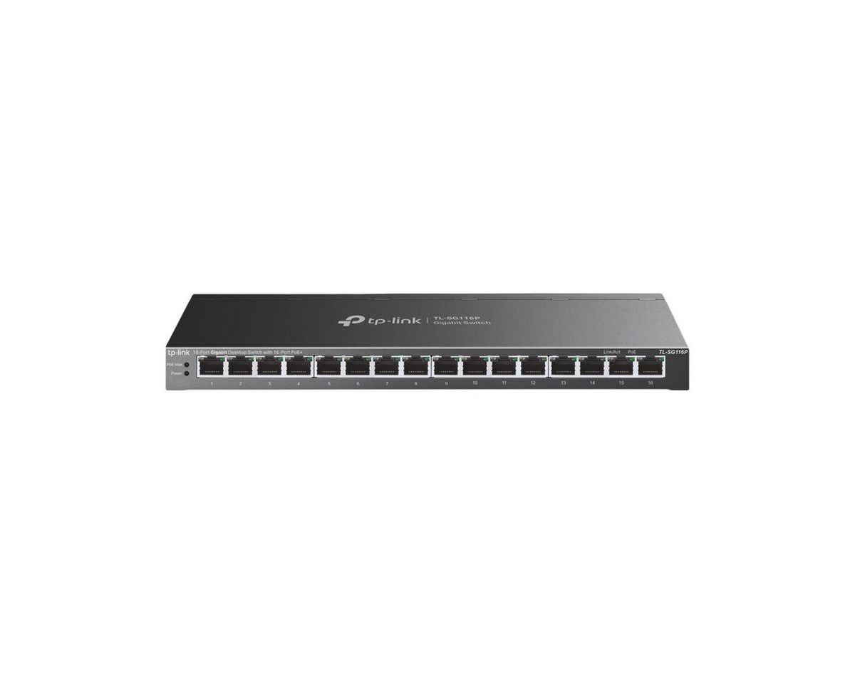 tp-link TL-SG116P 16-Port Gigabit PoE WLAN-Router tp-link TL-SG116P 16-Port Gigabit PoE WLAN-Router von tp-link