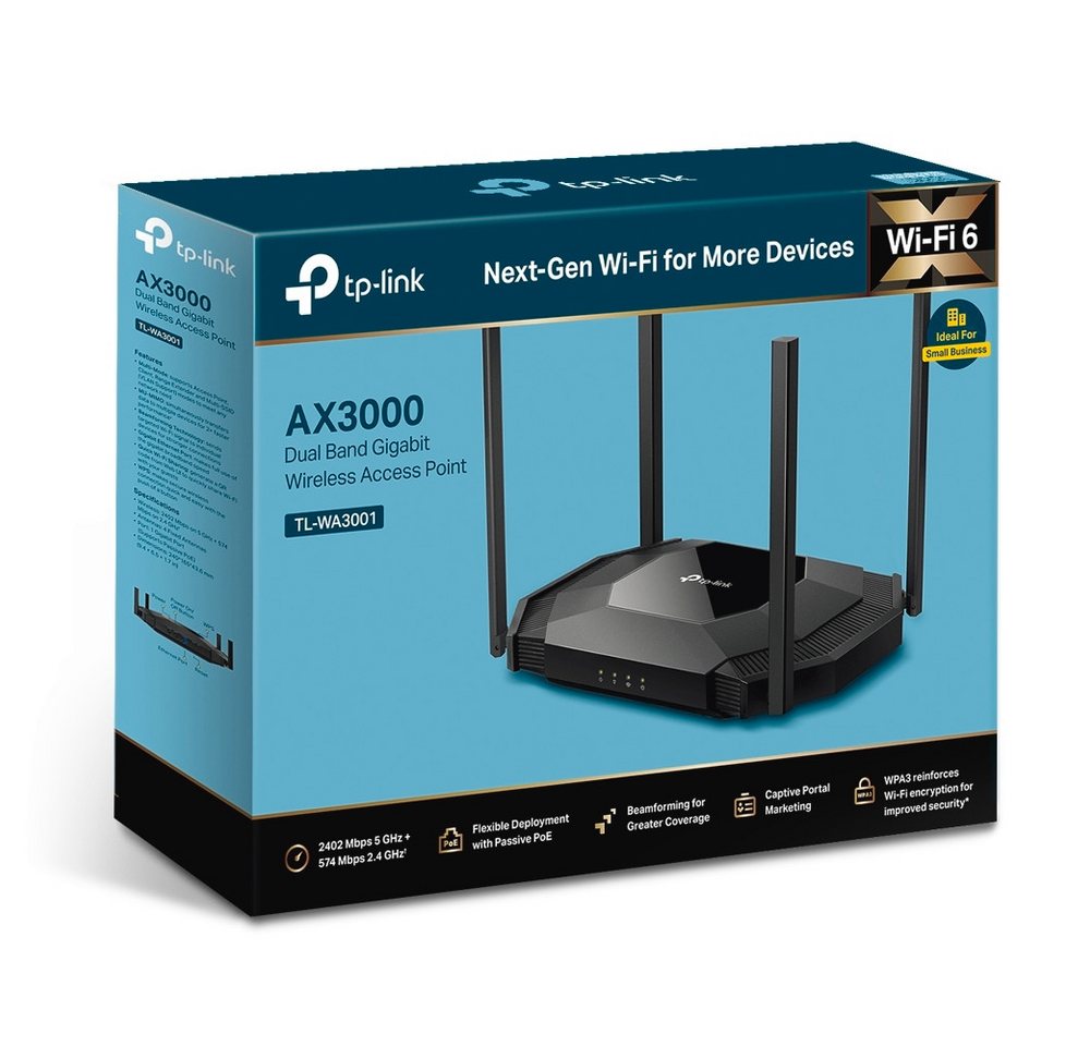 tp-link TL-WA3001 AX3000 Gigabit Wi-Fi 6 Access Point tp-link TL-WA3001 AX3000 Gigabit Wi-Fi 6 Access Point von tp-link