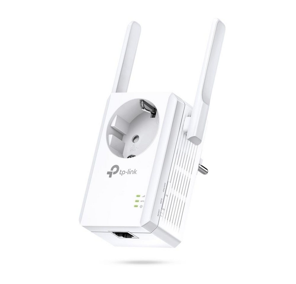 tp-link TL-WA860RE WLAN-Repeater, mit Steckdose, 300 Mbit/s, Verstärker, LAN Port, App Steuerung, kompatibel zu allen gängigen WLAN Geräten, Weiß von tp-link