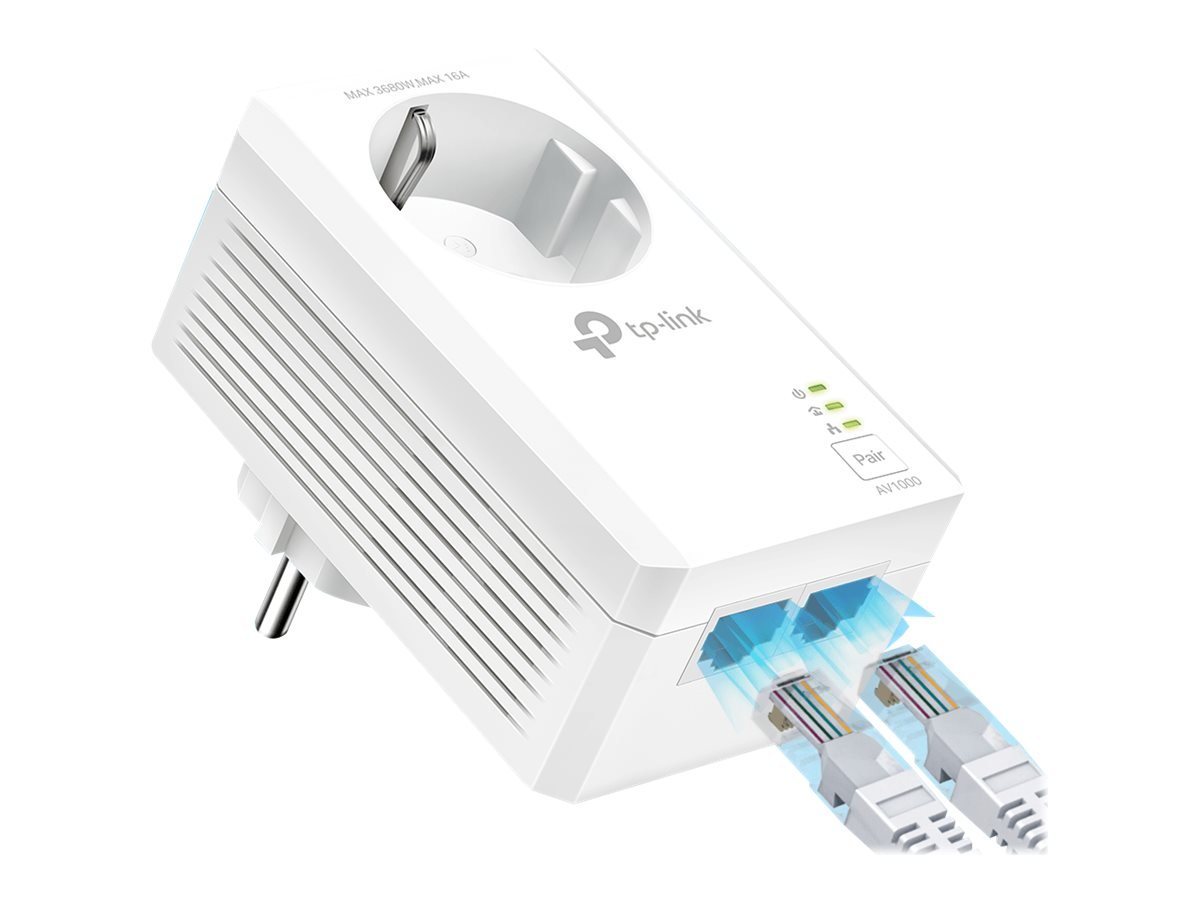 tp-link TP-LINK AV1000 2-Port Gigabit Passthrough Powerline Starter Kit Netzwerk-Adapter tp-link TP-LINK AV1000 2-Port Gigabit Passthrough Powerline Starter Kit Netzwerk-Adapter von tp-link