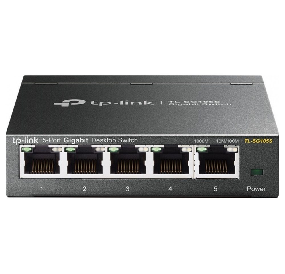 tp-link TP-LINK TL-SG105 Gigabit Switch für Desktop. Netzwerk-Switch (Energieeffizient mit automatischer Anpassung) von tp-link