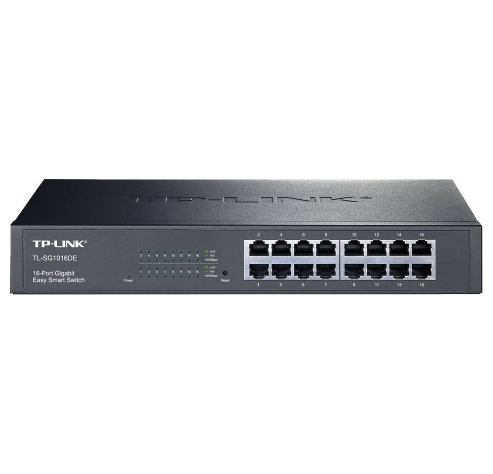 tp-link TP-Link TL-SG1016D 16-Port Gigabit-Switch Netzwerkgerät Netzwerk-Switch (Energieeinsparung: Bis zu 40) von tp-link